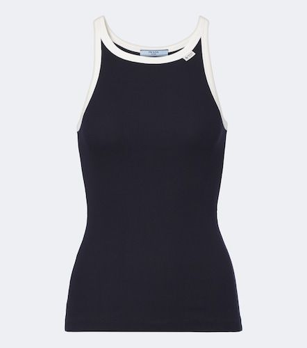 Prada Top in cotone a coste - Prada - Modalova