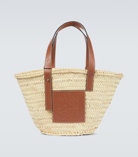Loewe Leather-trimmed basket bag - Loewe - Modalova