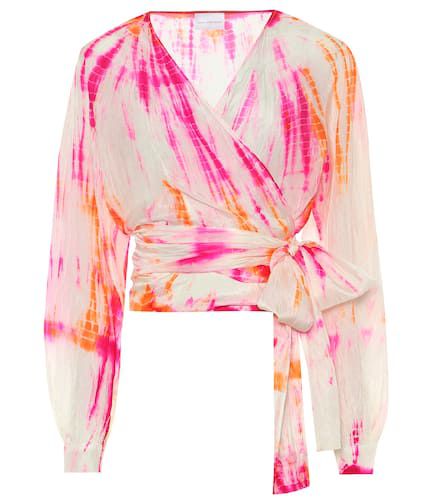 Blusa de seda con print tie-dye - Anna Kosturova - Modalova