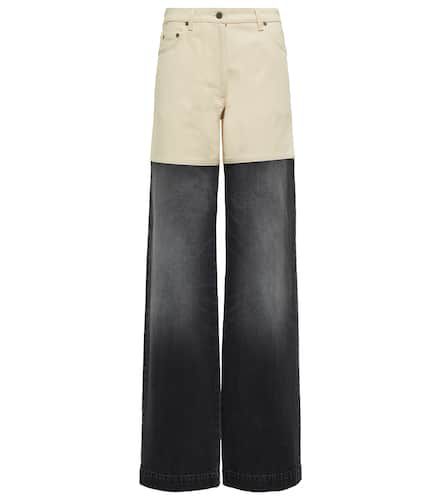 Bicolor high-rise wide-leg jeans - Peter Do - Modalova