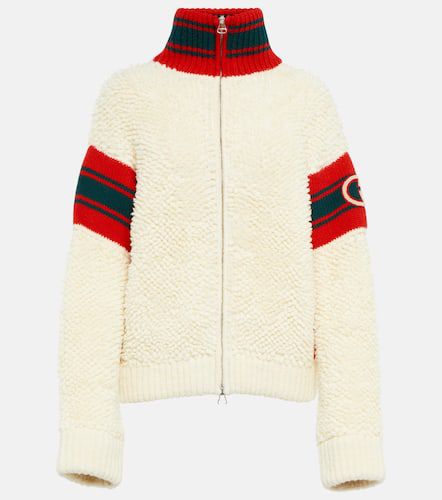 Gucci Bomber in teddy di misto lana - Gucci - Modalova