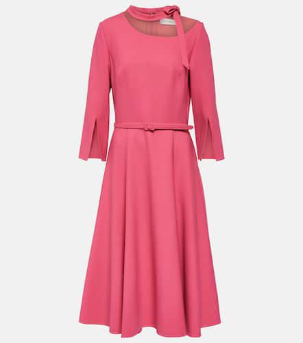 Split-sleeve wool-blend midi dress - Oscar de la Renta - Modalova