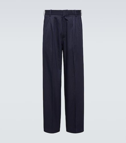 Pantaloni gessati in cotone e lino a righe - Kenzo - Modalova