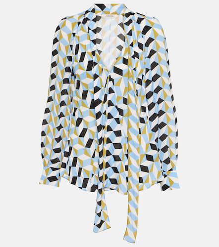 Printed tie-detail top - Dorothee Schumacher - Modalova