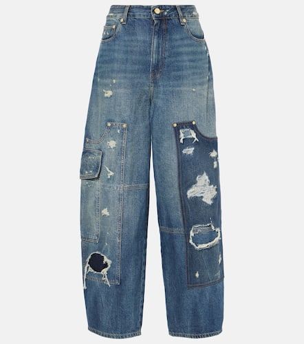 Ganni Distressed Cargo-Jeans - Ganni - Modalova