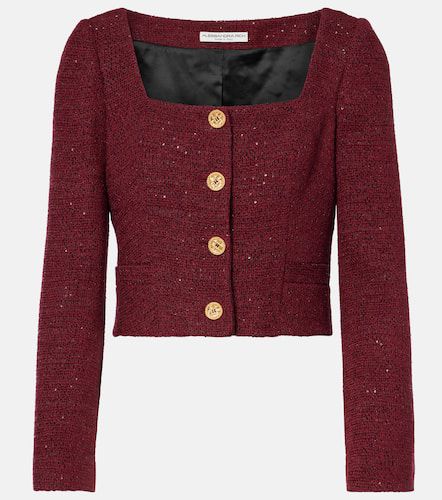 Chaqueta de tweed con lentejuelas - Alessandra Rich - Modalova