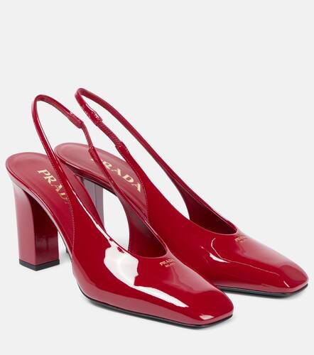 Patent leather slingback pumps - Prada - Modalova