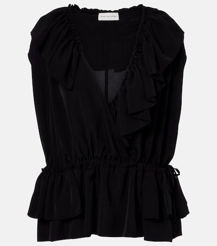 Dries Van Noten Ruffled jersey top - Dries Van Noten - Modalova