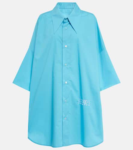 Camisa de algodón oversized - MM6 Maison Margiela - Modalova