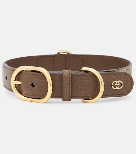 GG L/XL faux leather dog collar - Gucci - Modalova