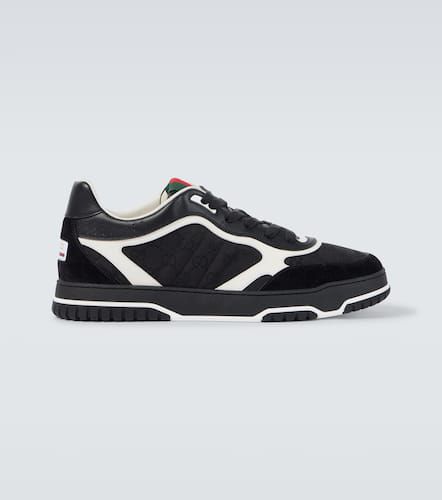 Sneakers Re-Web GG aus Canvas mit Veloursleder - Gucci - Modalova