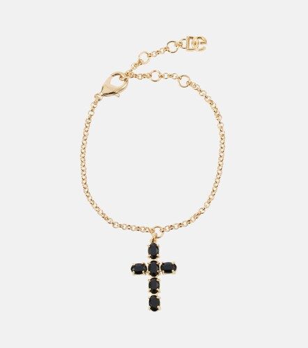 Cross crystal-embellished bracelet - Dolce&Gabbana - Modalova