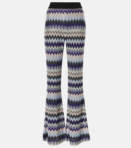 Pantalones flared de lamé en zigzag - Missoni - Modalova