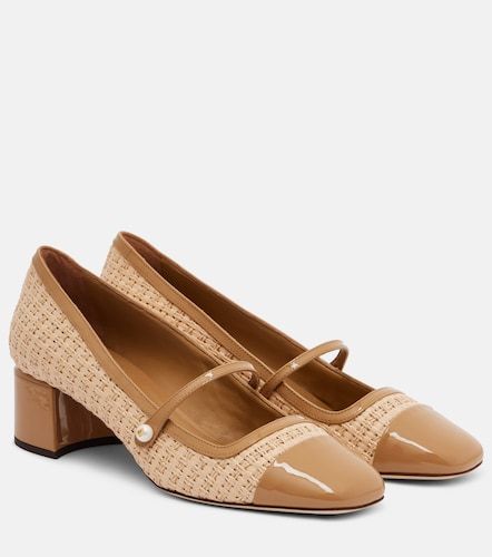 Elisa 45 raffia-effect Mary Jane pumps - Jimmy Choo - Modalova