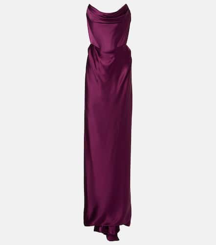 Galaxy draped crêpe satin bustier gown - Vivienne Westwood - Modalova