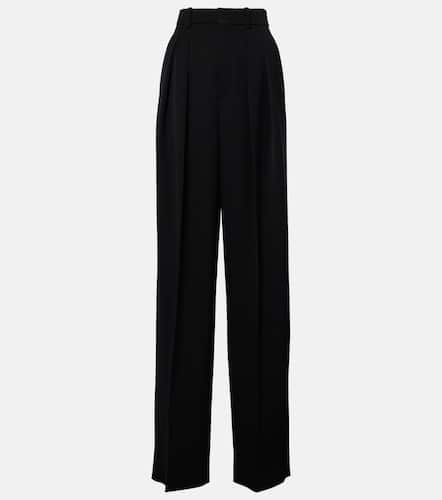 Pleated wool straight pants - Saint Laurent - Modalova