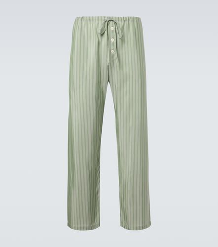 Sylvan striped silk straight pants - Bode - Modalova