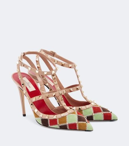 Pumps Rockstud in suede e pelle - Valentino Garavani - Modalova