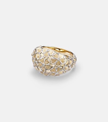 Dome Fleurie 9kt ring with diamonds - Yvonne Leon - Modalova