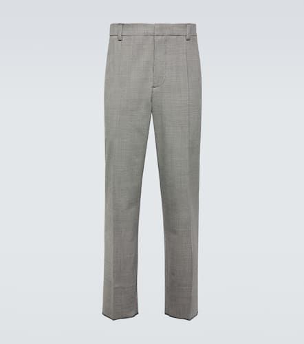 Checked high-rise straight pants - Nanushka - Modalova