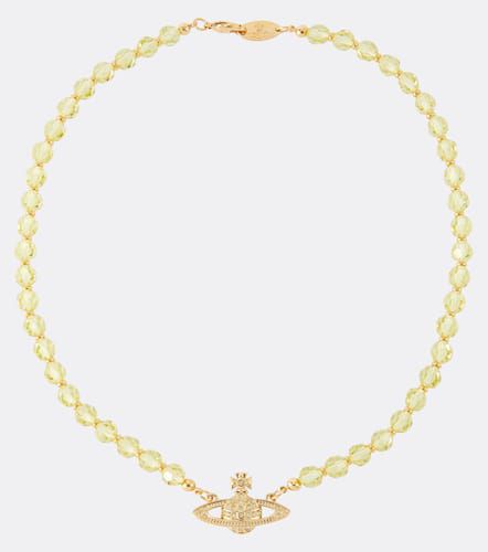 Choker Messaline con cristalli - Vivienne Westwood - Modalova