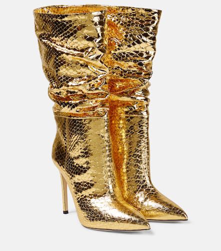 Slouchy metallic leather boots - Paris Texas - Modalova