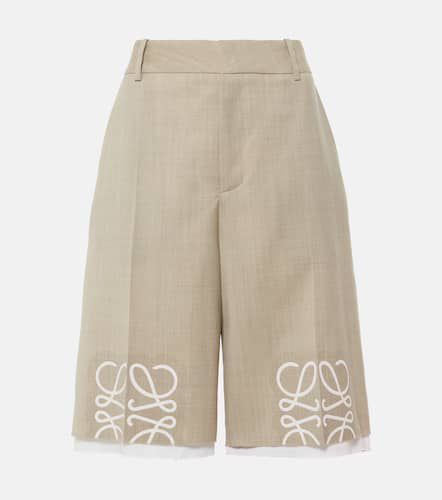 Bermuda-Shorts Anagram aus Wolle - Loewe - Modalova