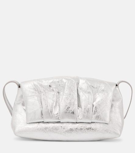 Borsa a spalla Pillow Small in pelle metallizzata - Dries Van Noten - Modalova