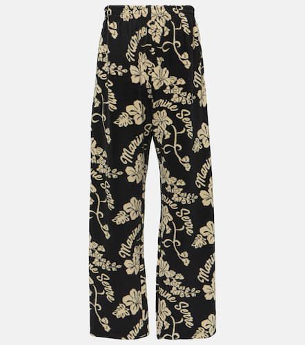 Floral jacquard sweatpants - Marine Serre - Modalova