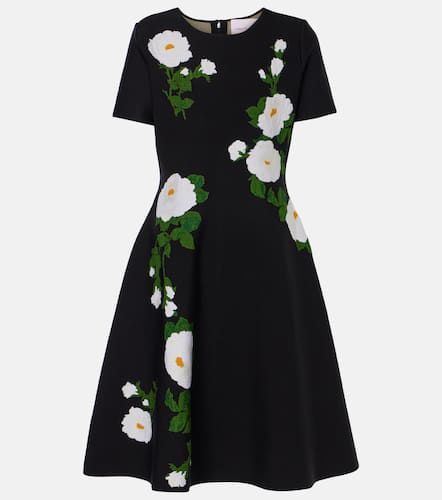 Vestido midi en jacquard floral - Carolina Herrera - Modalova