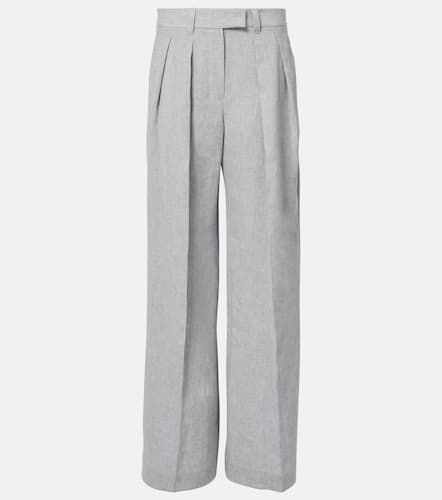 Linen-blend wide-leg pants - Brunello Cucinelli - Modalova