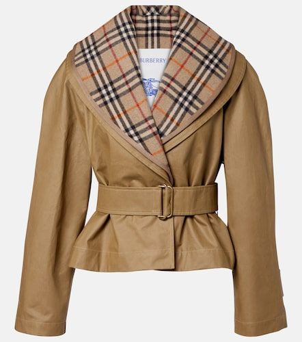 Check cotton jacket - Burberry - Modalova
