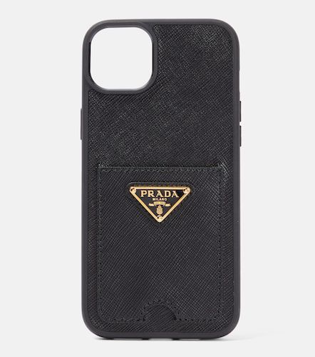 Prada iPhone 14 Max leather case - Prada - Modalova