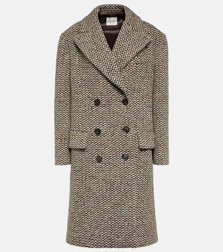 Wool and silk-blend bouclÃ© coat - Miu Miu - Modalova