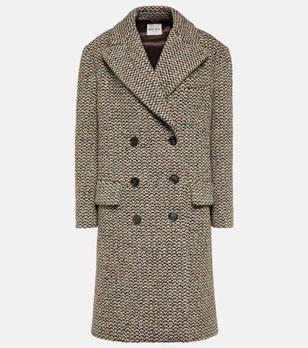 Wool and silk-blend bouclé coat - Miu Miu - Modalova