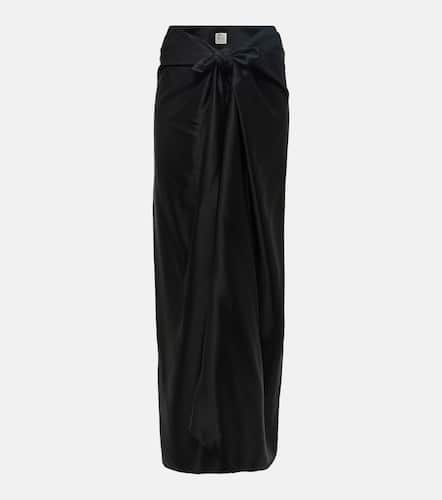 Toteme Knot-detail satin maxi skirt - Toteme - Modalova