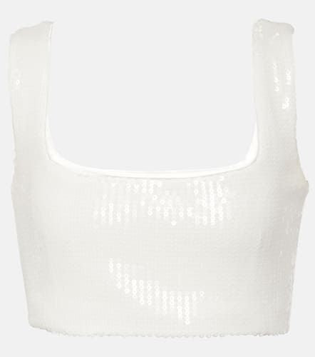 Bridal - Top cropped Beating Heart con paillettes - Galvan - Modalova