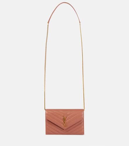 Cassandre matelasse leather wallet on chain - Saint Laurent - Modalova