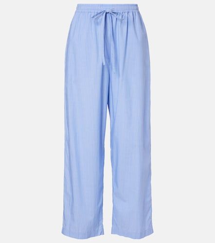 Pantalones anchos Orien de algodón a rayas - The Row - Modalova
