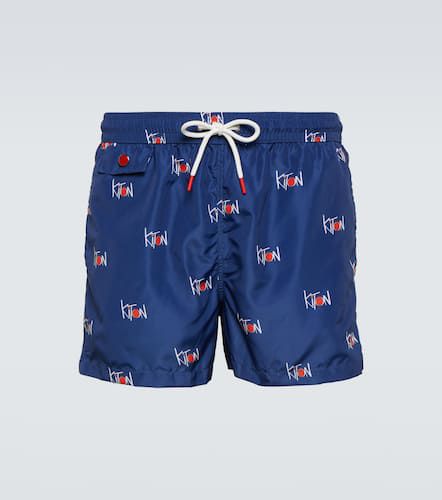 Kiton Printed swim shorts - Kiton - Modalova