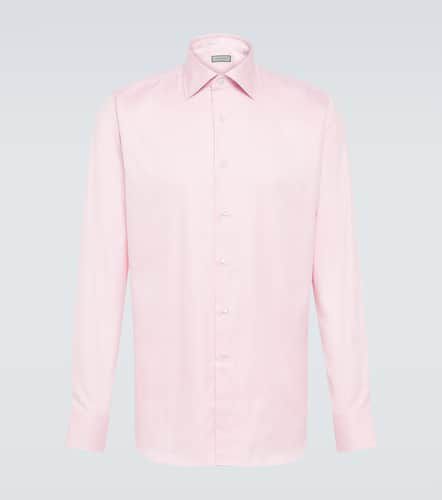Camisa de popelín de algodón - Canali - Modalova