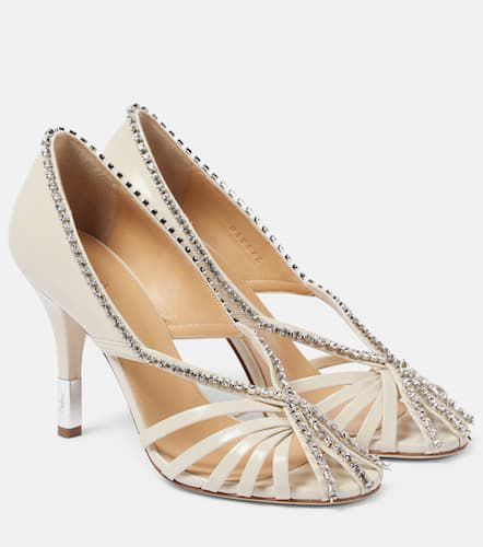 ChloÃ© Leonie crystal-embellished leather pumps - Chloe - Modalova