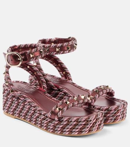 Sandali espadrillas Rockstud Torchon - Valentino Garavani - Modalova