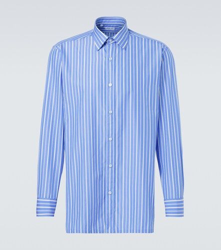 Camisa en popelín de algodón a rayas - Charvet - Modalova