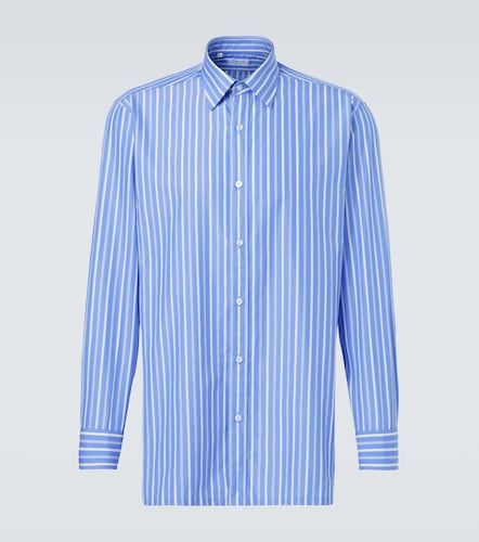 Camisa en popelín de algodón a rayas - Charvet - Modalova