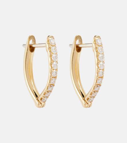 Cristina Small 18kt earrings with diamonds - Melissa Kaye - Modalova