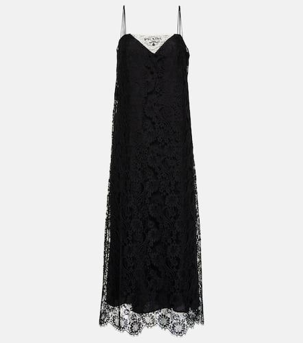 Prada Logo lace slip dress - Prada - Modalova