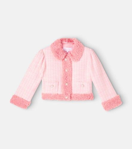 Patachou Teddy-trimmed tweed jacket - Patachou - Modalova