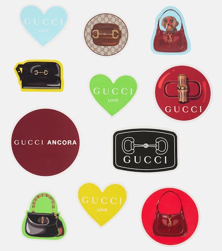 Set di 11 stickers per bagaglio - Gucci - Modalova