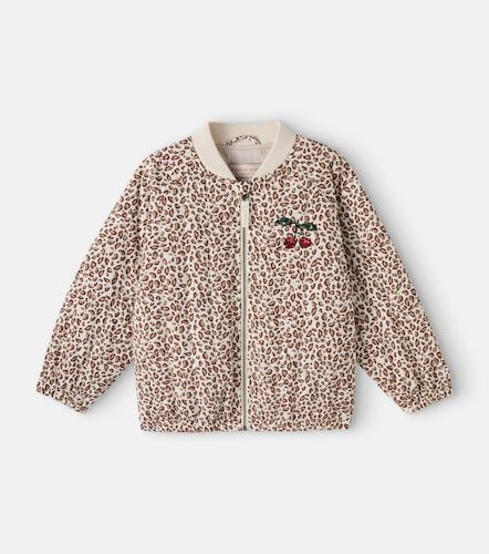 Juno leopard-print sequined bomber jacket - Konges Slojd - Modalova